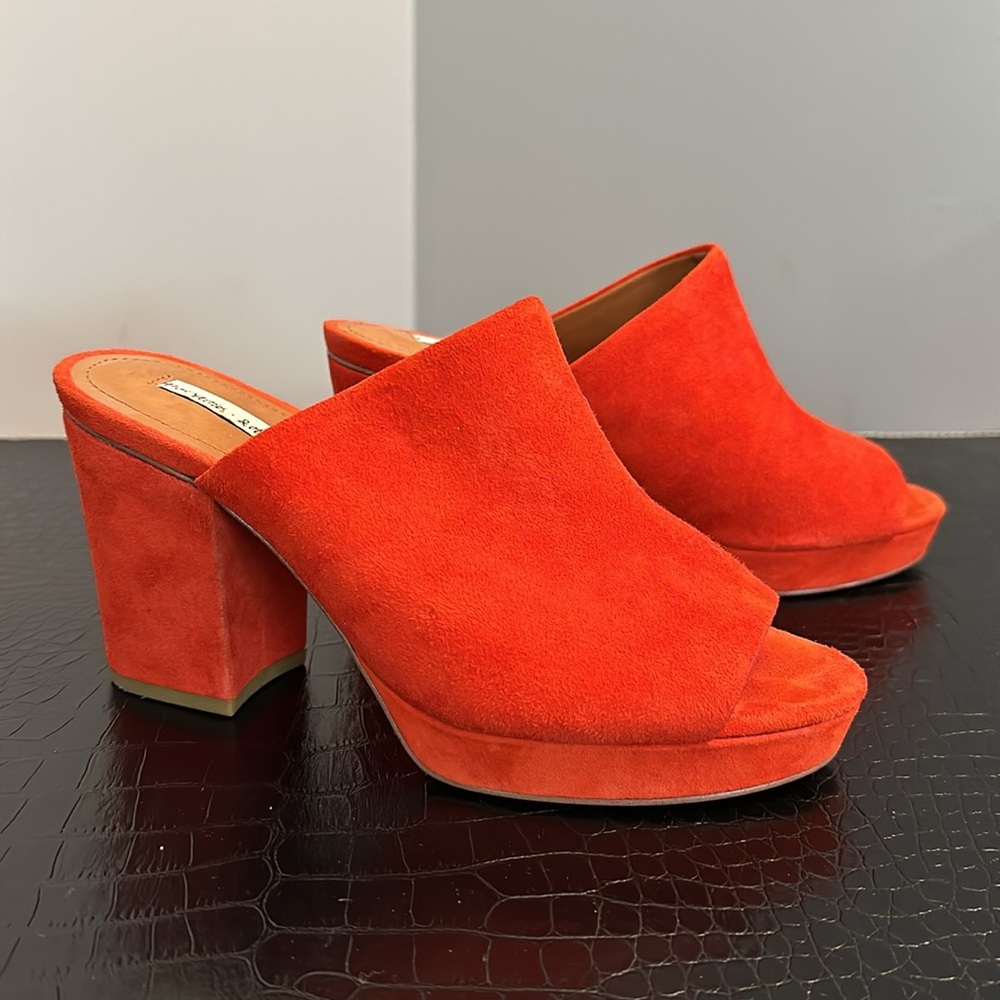 & Other Stories suede platform sandals Sz 6 EUC